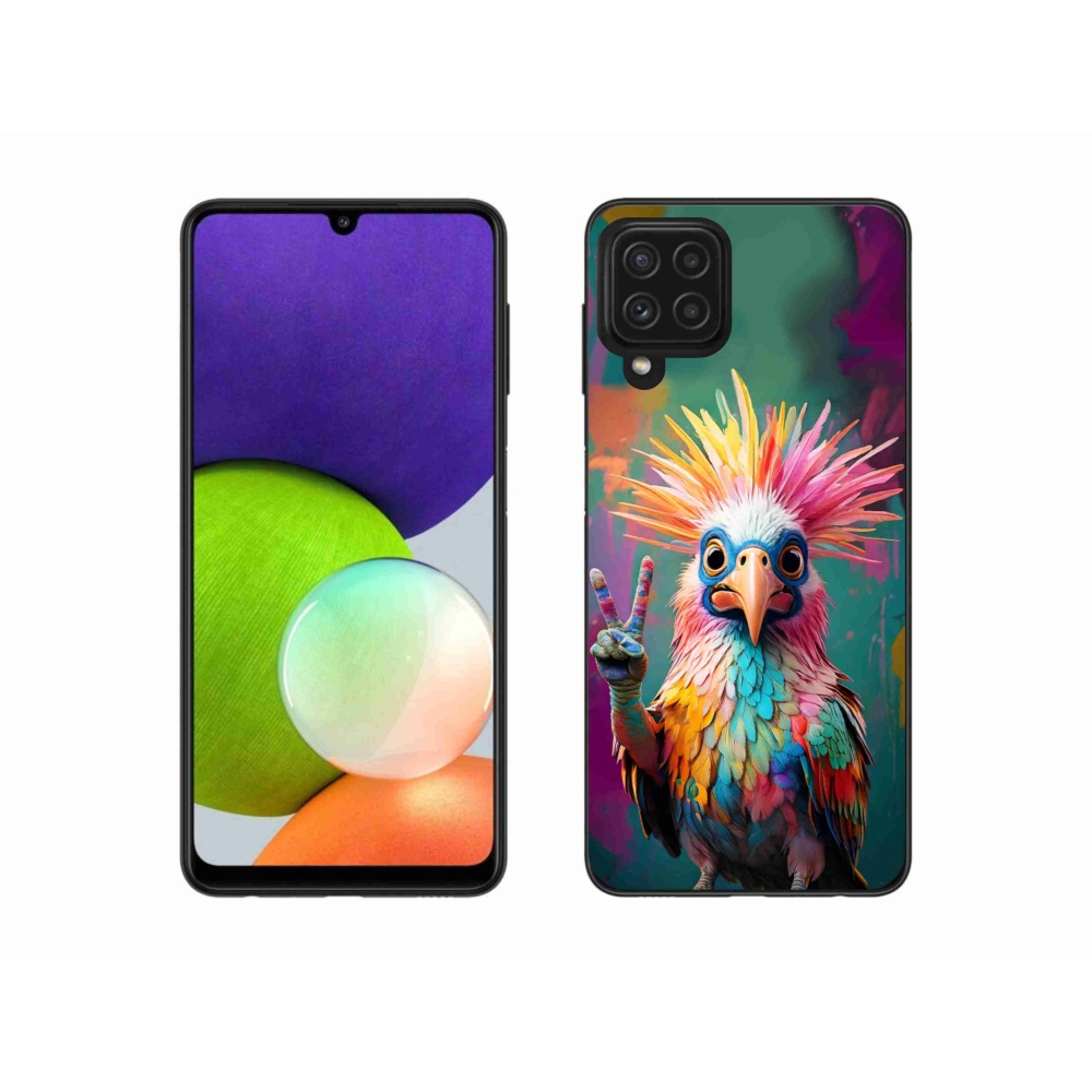 Gél borítás mmCase Samsung Galaxy A22 4G - színes lázadó
