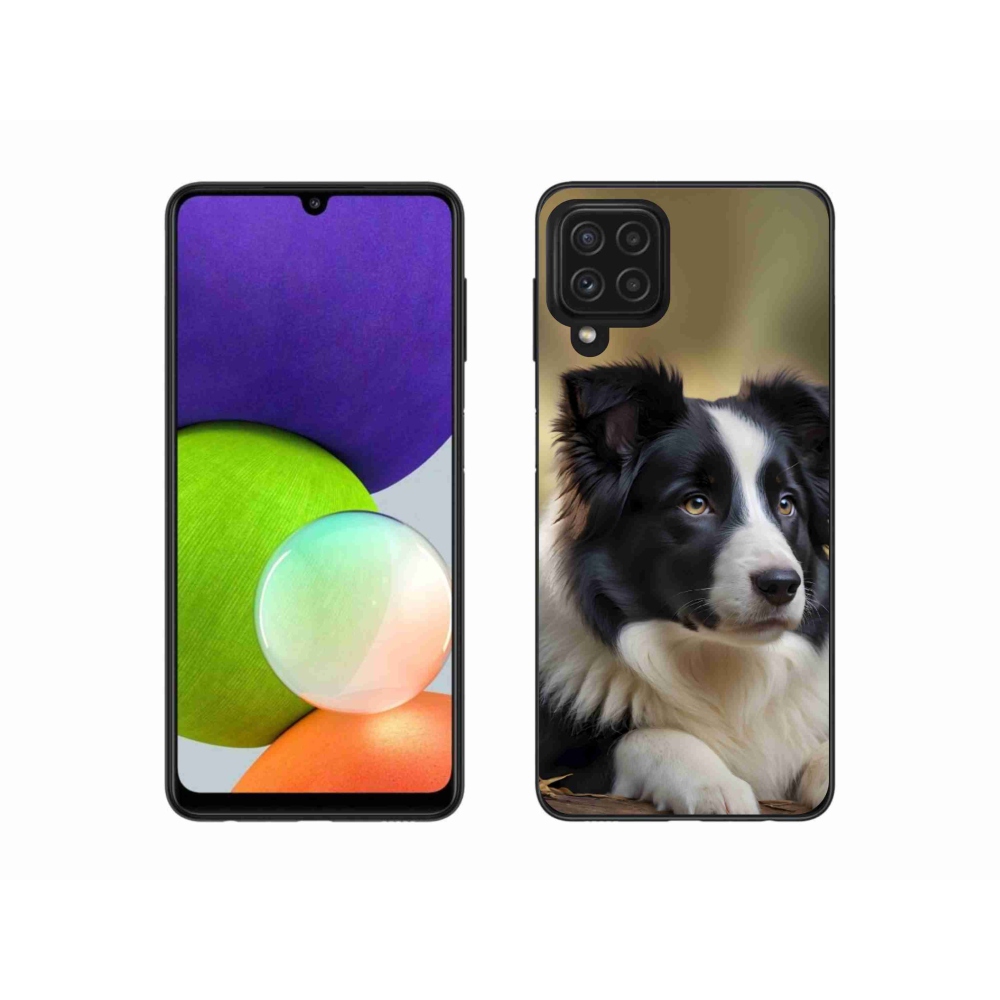 Gél borítás mmCase Samsung Galaxy A22 4G - border colie 2