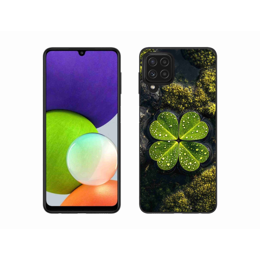 Gél borítás mmCase Samsung Galaxy A22 4G - négylevelű lóhere