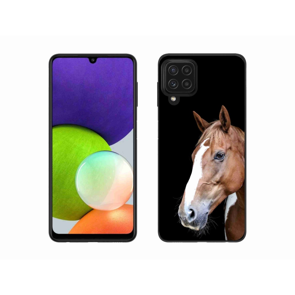Zselés borítás mmCase Samsung Galaxy A22 4G - barna ló 3