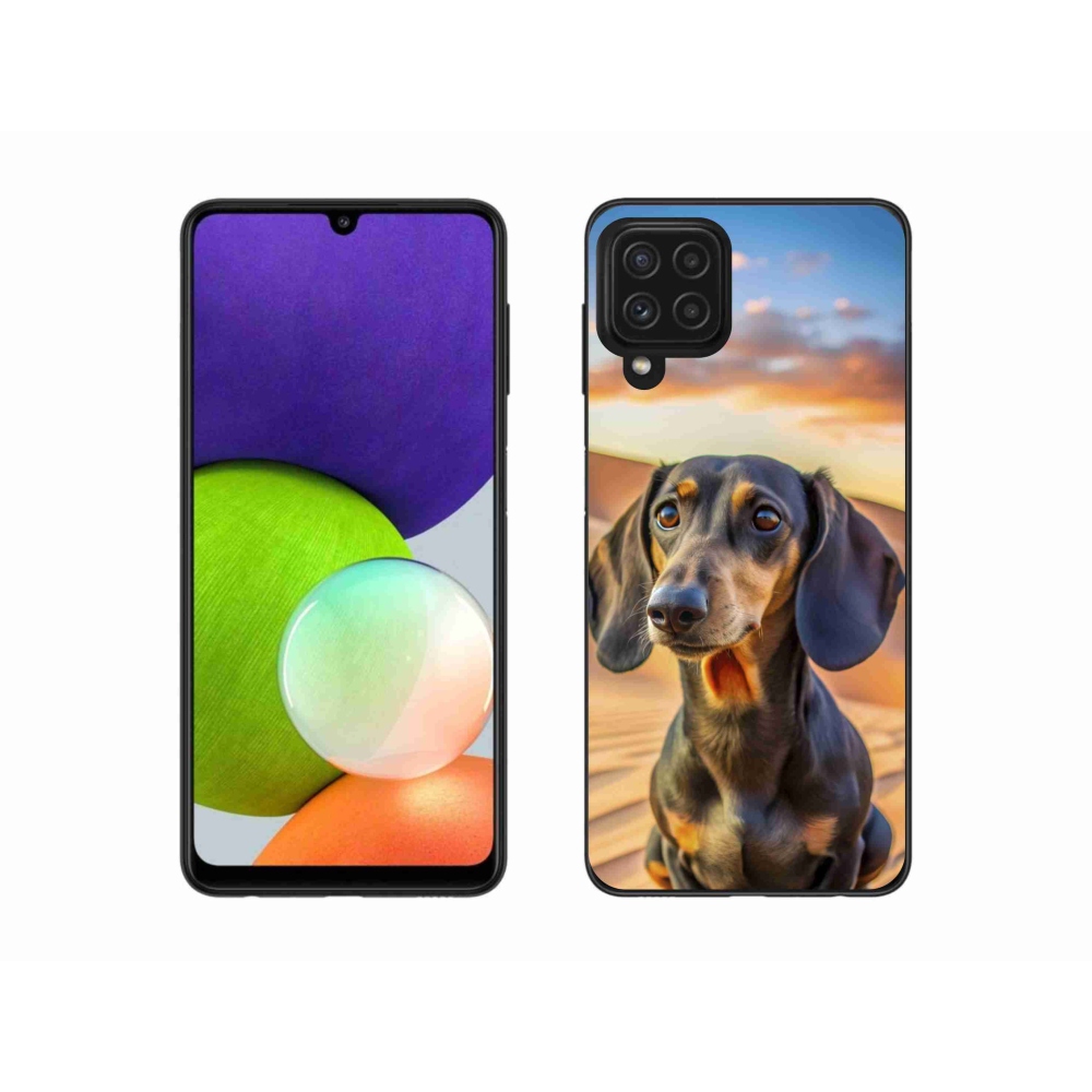 Zselés borítás mmCase Samsung Galaxy A22 4G - tacskó 3