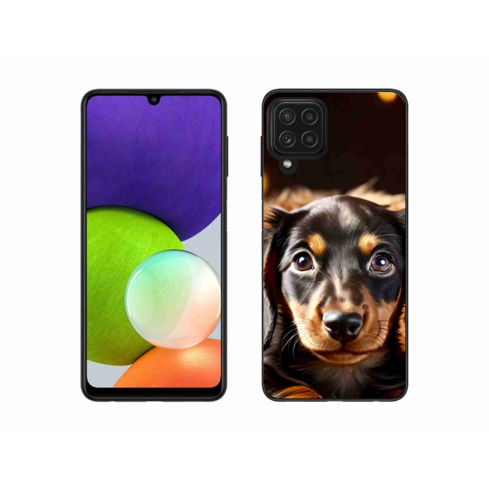 Gél borítás mmCase Samsung Galaxy A22 4G - tacskóhoz