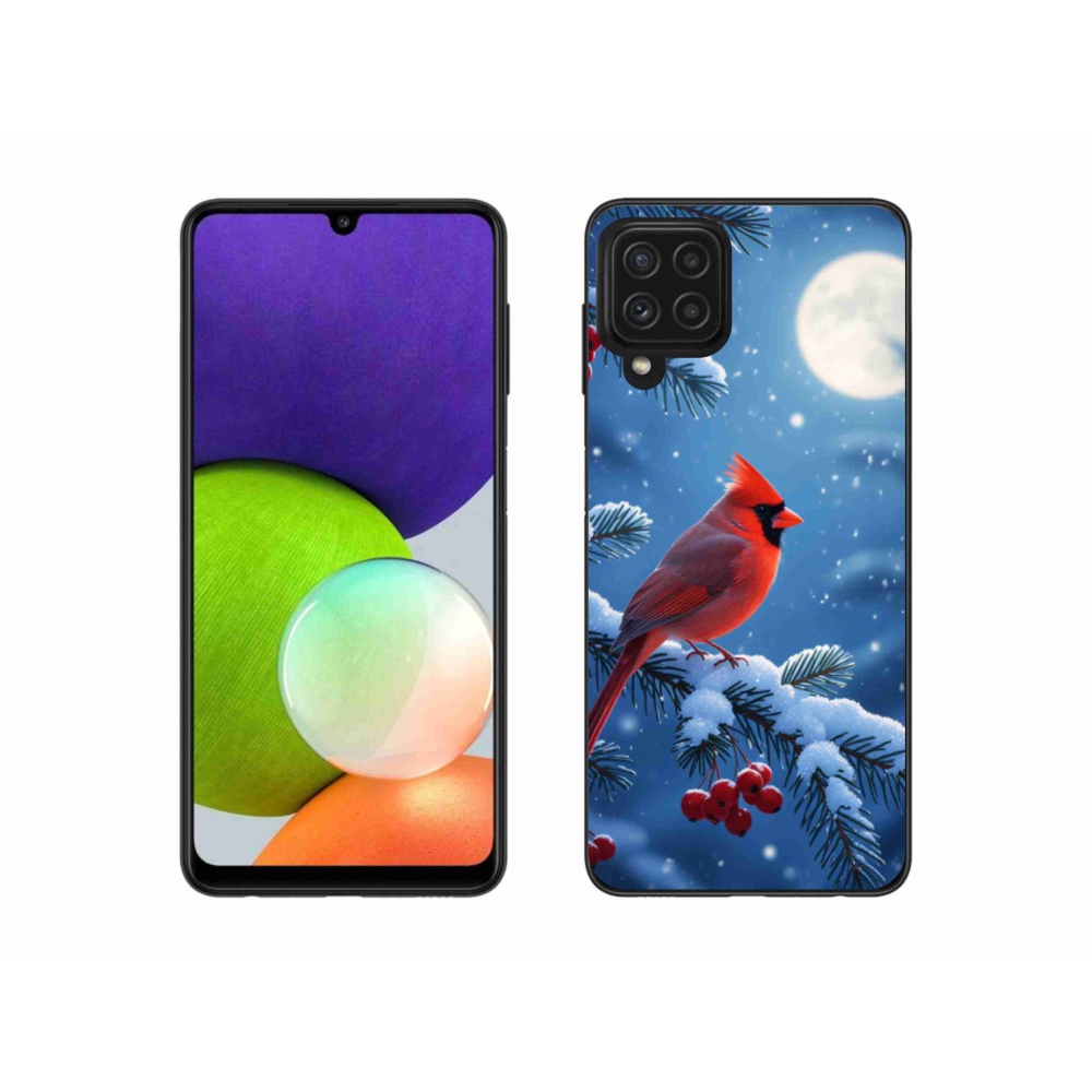 Zselés borítás mmCase Samsung Galaxy A22 4G - bíborvörös