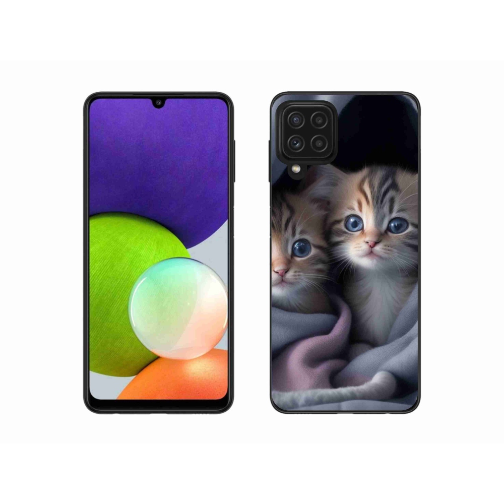 Gél védőburkolat mmCase Samsung Galaxy A22 4G - cat duo 2 számára