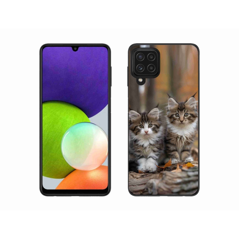 Gél védőburkolat mmCase Samsung Galaxy A22 4G - cat duo 3
