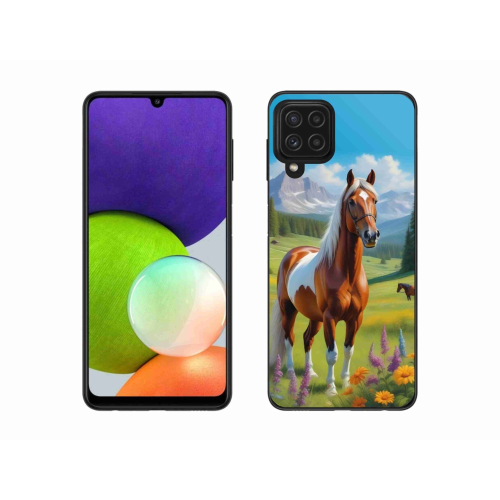 Zselés borítás mmCase Samsung Galaxy A22 4G - ló a réten