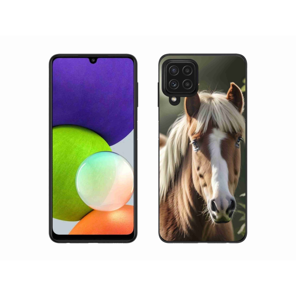 Zselés borítás mmCase Samsung Galaxy A22 4G - ló könnyű sörénnyel
