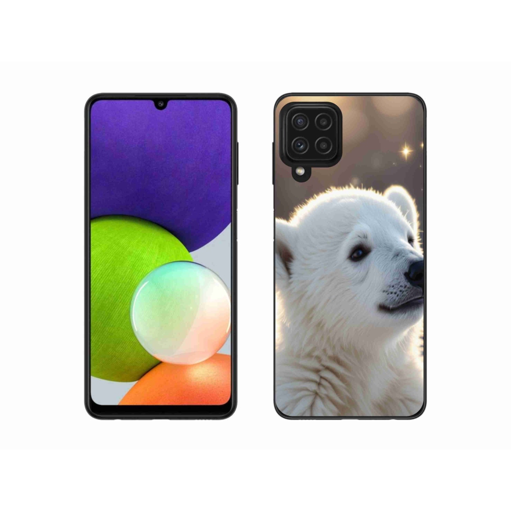 Zselés borítás mmCase Samsung Galaxy A22 4G - jegesmedve