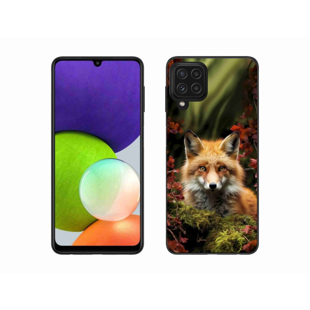 Zselés borítás mmCase Samsung Galaxy A22 4G - róka az erdőben