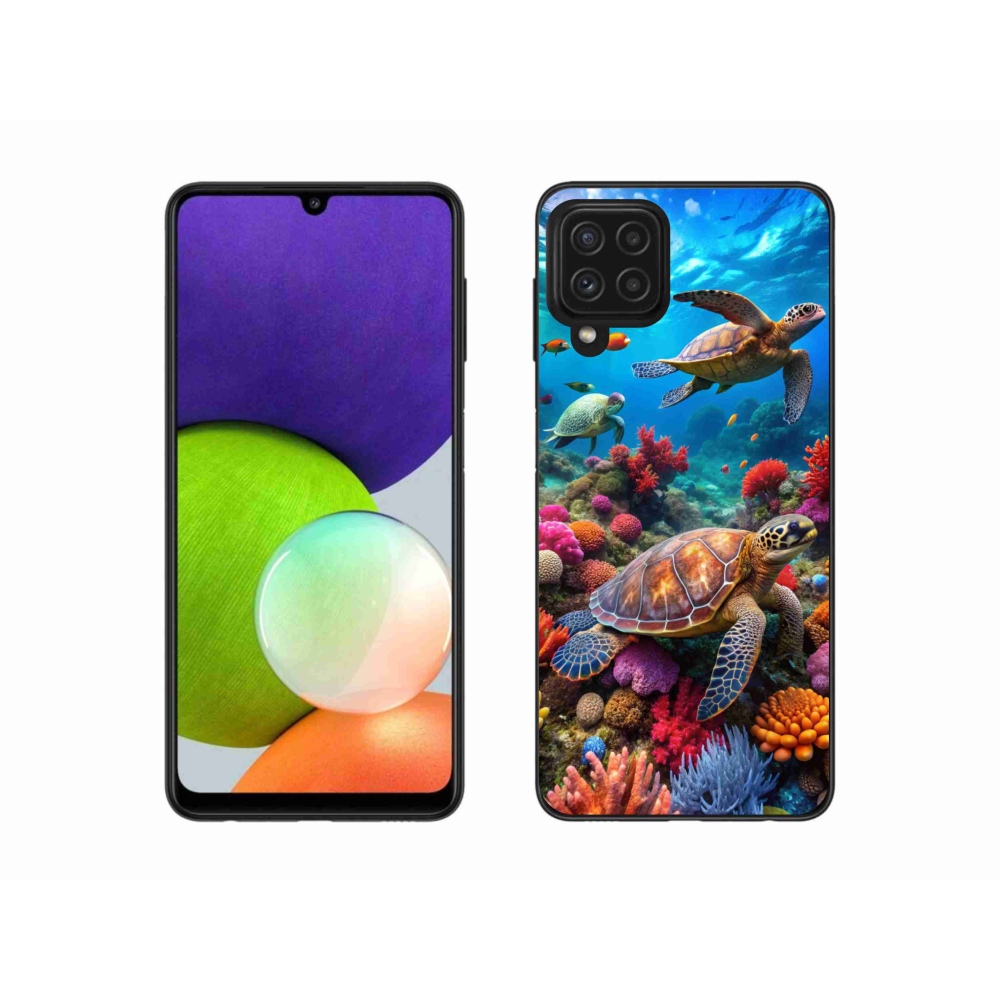 Zselés borítás mmCase Samsung Galaxy A22 4G - Sea World 2