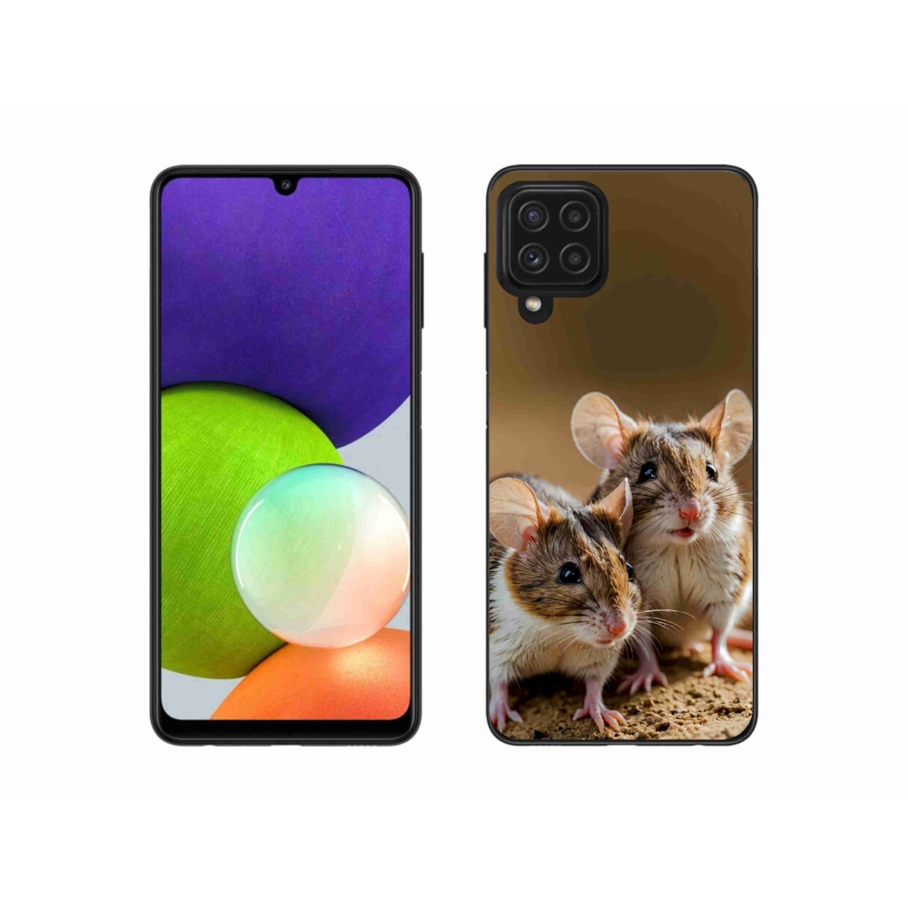 Gél védőhuzat mmCase Samsung Galaxy A22 4G - egér duóhoz