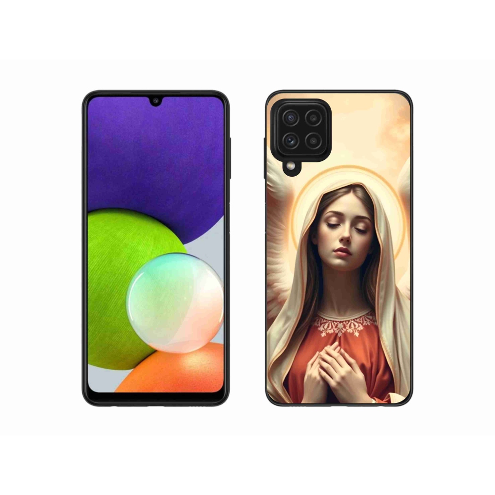 Gél borítás mmCase Samsung Galaxy A22 4G - vallási motívumhoz