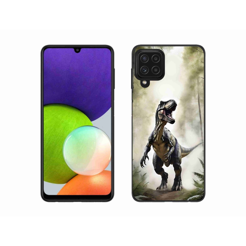 Gél borítás mmCase Samsung Galaxy A22 4G - dühös T-Rex