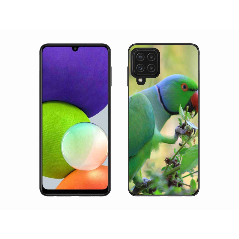 Zselés borítás mmCase Samsung Galaxy A22 4G - papagáj alexandr