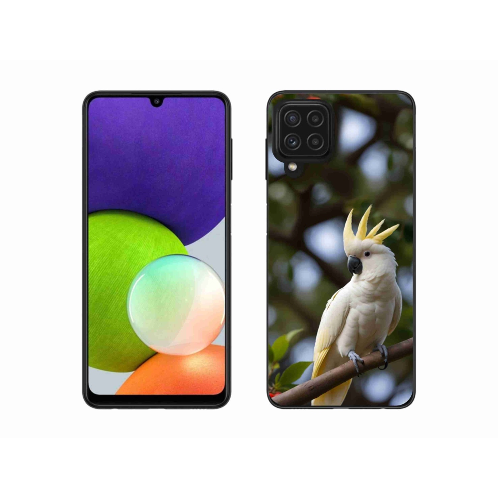 Gél borítás mmCase Samsung Galaxy A22 4G - papagáj kakadu 3