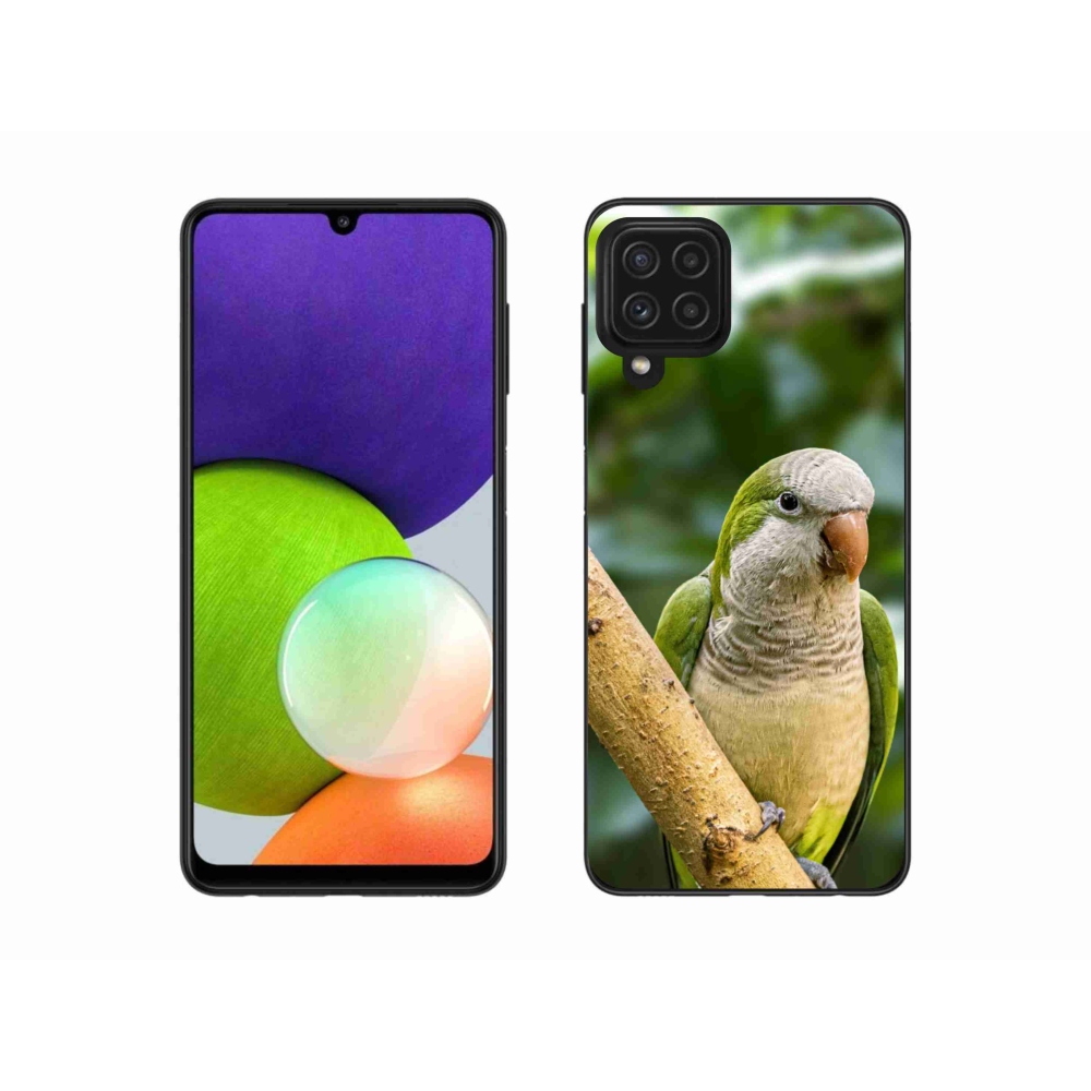 Gél védőburkolat mmCase Samsung Galaxy A22 4G - papagájhoz
