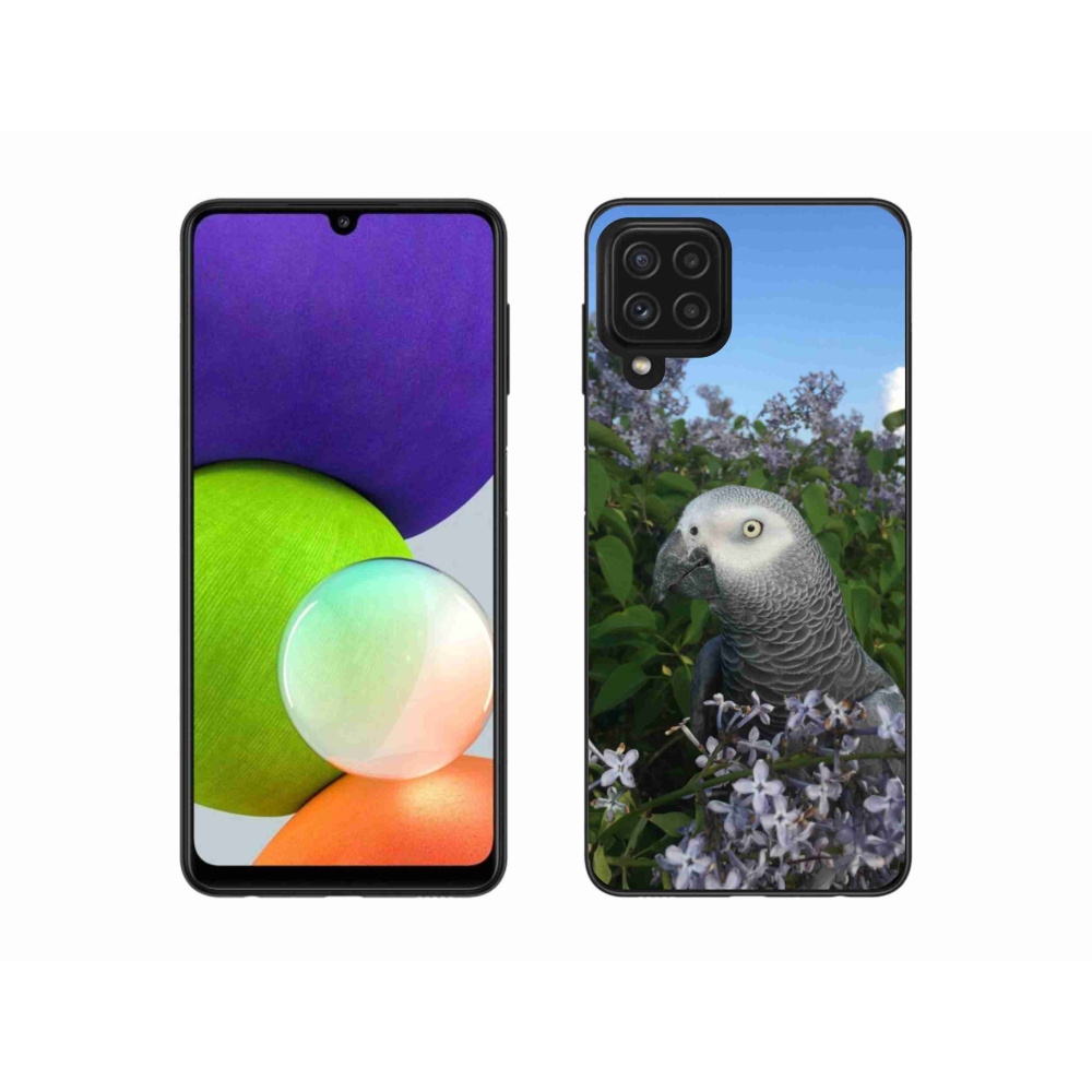 Gél borítás mmCase Samsung Galaxy A22 4G készülékhez - papagáj jacco