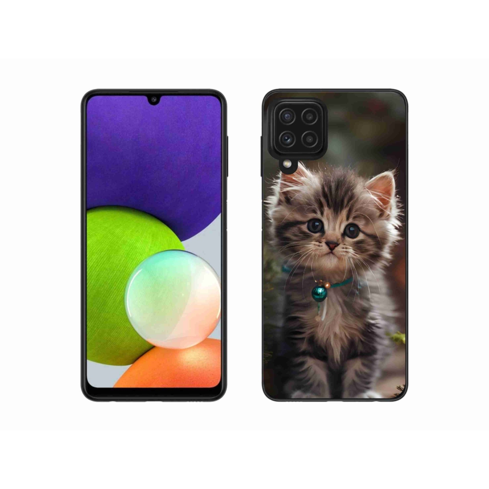 Gél borítás mmCase Samsung Galaxy A22 4G - aranyos cica 11