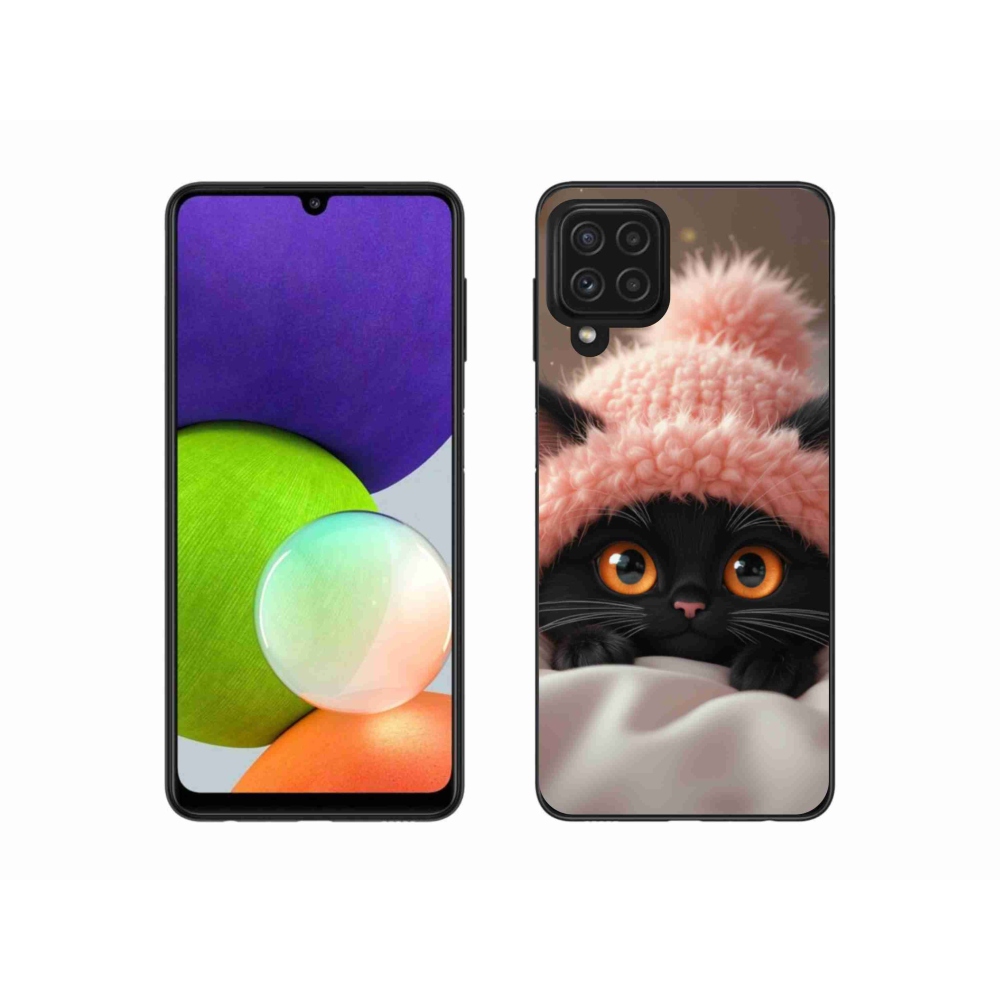 Gél borítás mmCase Samsung Galaxy A22 4G - aranyos cica 7