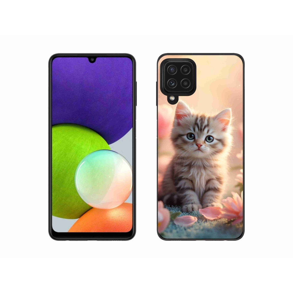 Gél borítás mmCase Samsung Galaxy A22 4G - aranyos cica 8