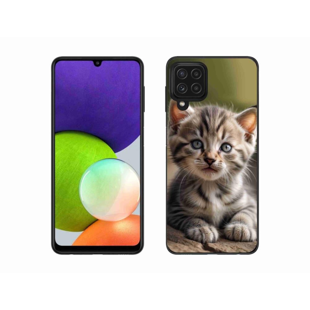 Gél borítás mmCase Samsung Galaxy A22 4G - aranyos cica 9