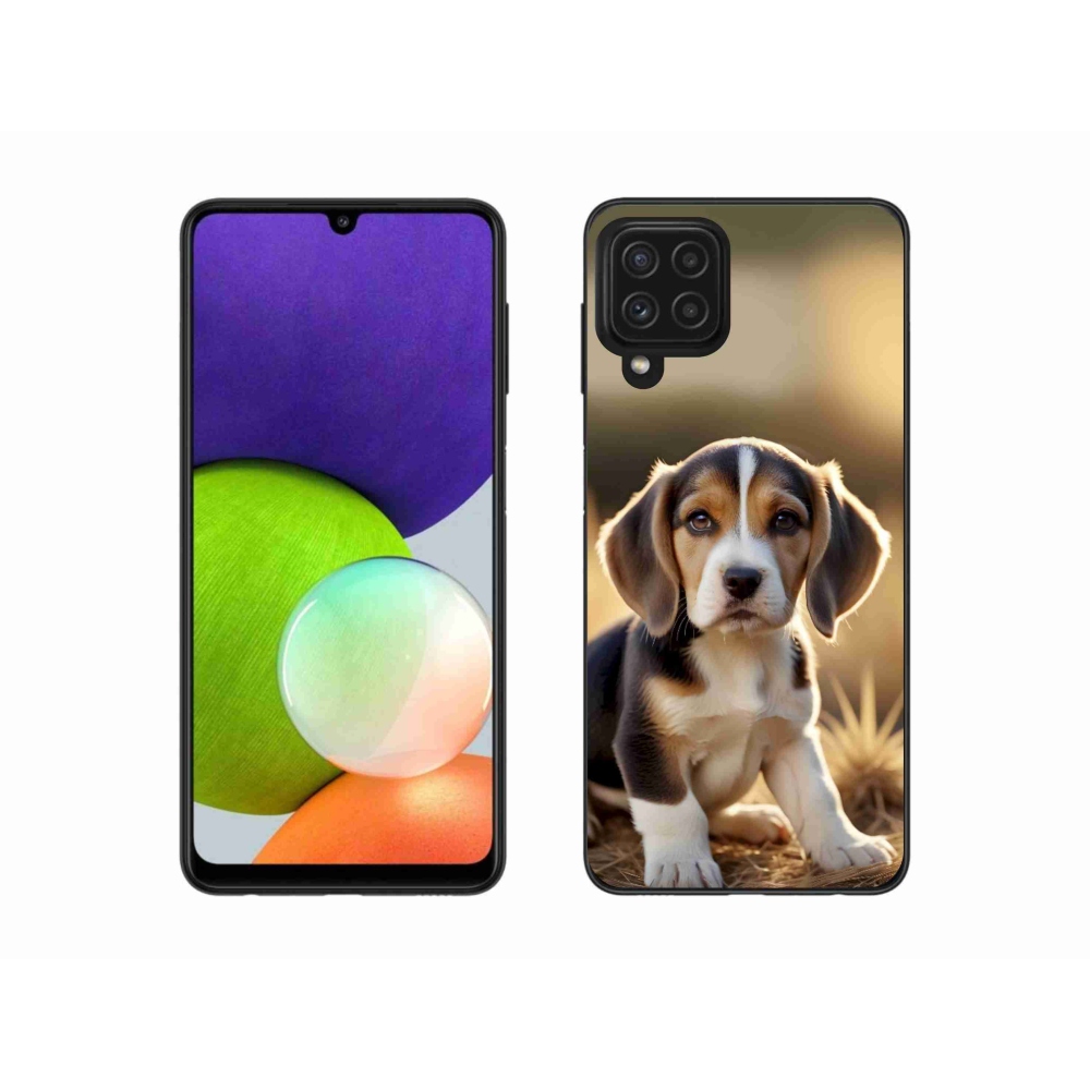 Gél borítás mmCase Samsung Galaxy A22 4G - aranyos beagle - Samsung Galaxy A22 4G számára