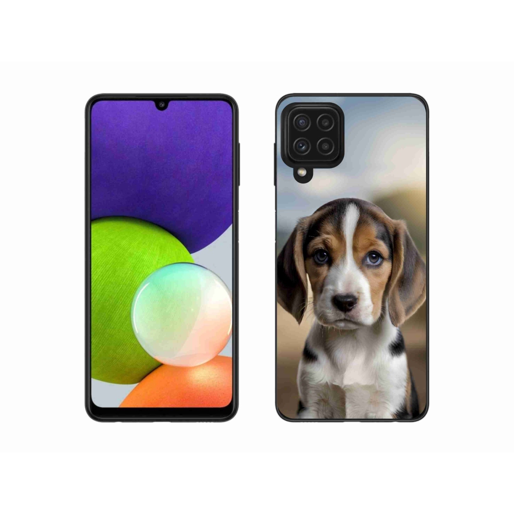 Gél borítás mmCase Samsung Galaxy A22 4G - aranyos beagle - Samsung Galaxy A22 4G számára