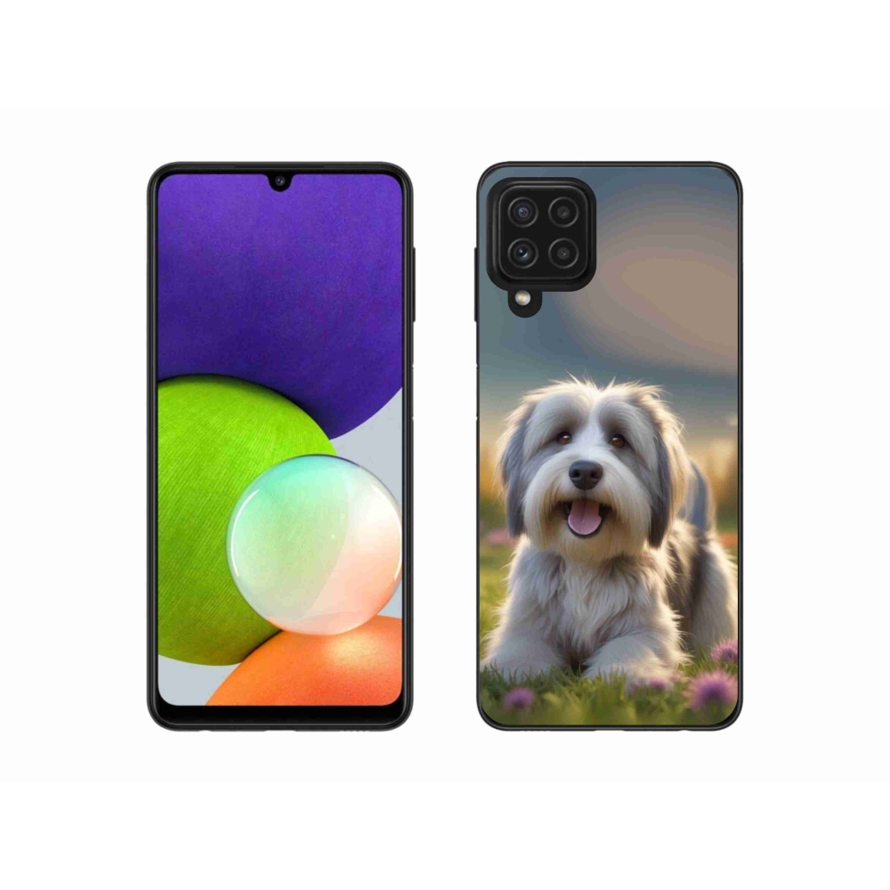 Gél borítás mmCase Samsung Galaxy A22 4G - aranyos Havanna kutya