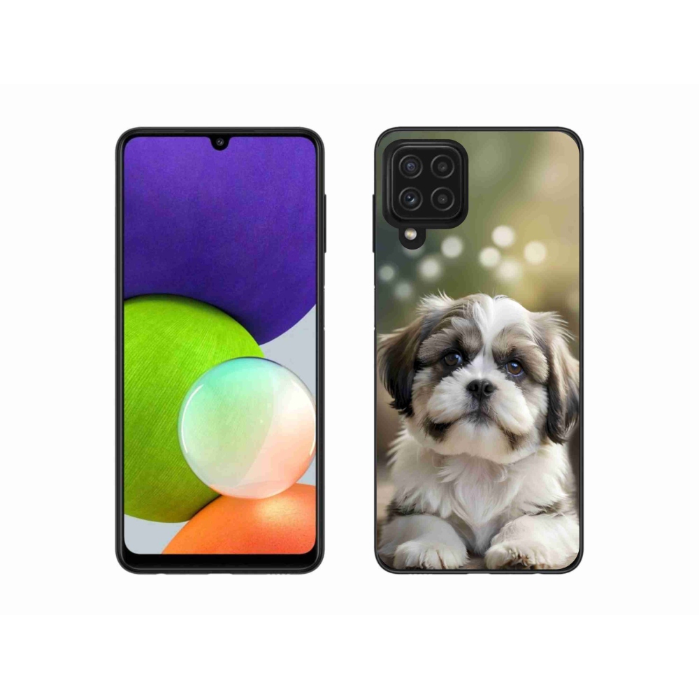 Gél borítás mmCase Samsung Galaxy A22 4G - aranyos shih-tzu