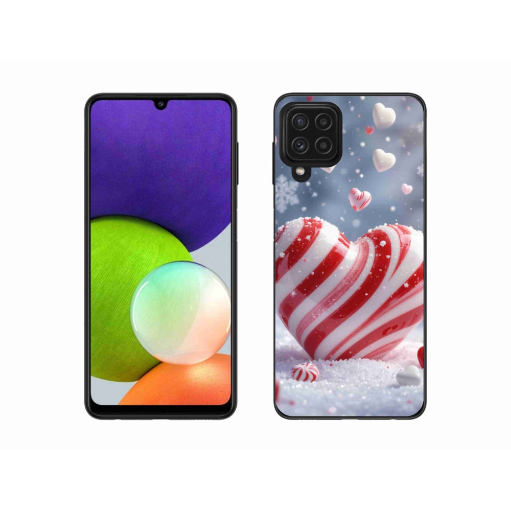 Gél borítás mmCase Samsung Galaxy A22 4G - édes szív