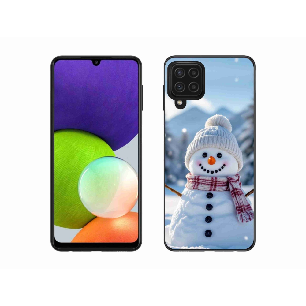 Gél borítás mmCase Samsung Galaxy A22 4G - hóember 3
