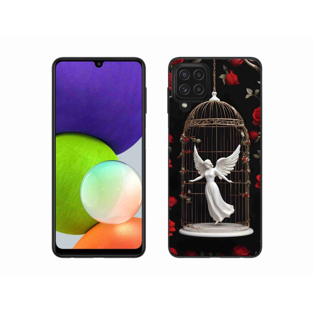 Gél borítás mmCase Samsung Galaxy A22 4G - csapdába esett angyalhoz