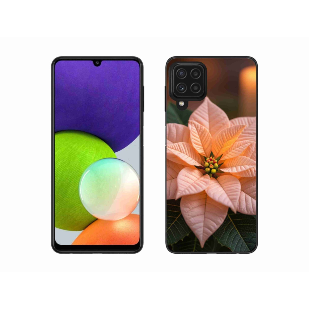 Gél borítás mmCase Samsung Galaxy A22 4G - mikulásvirág