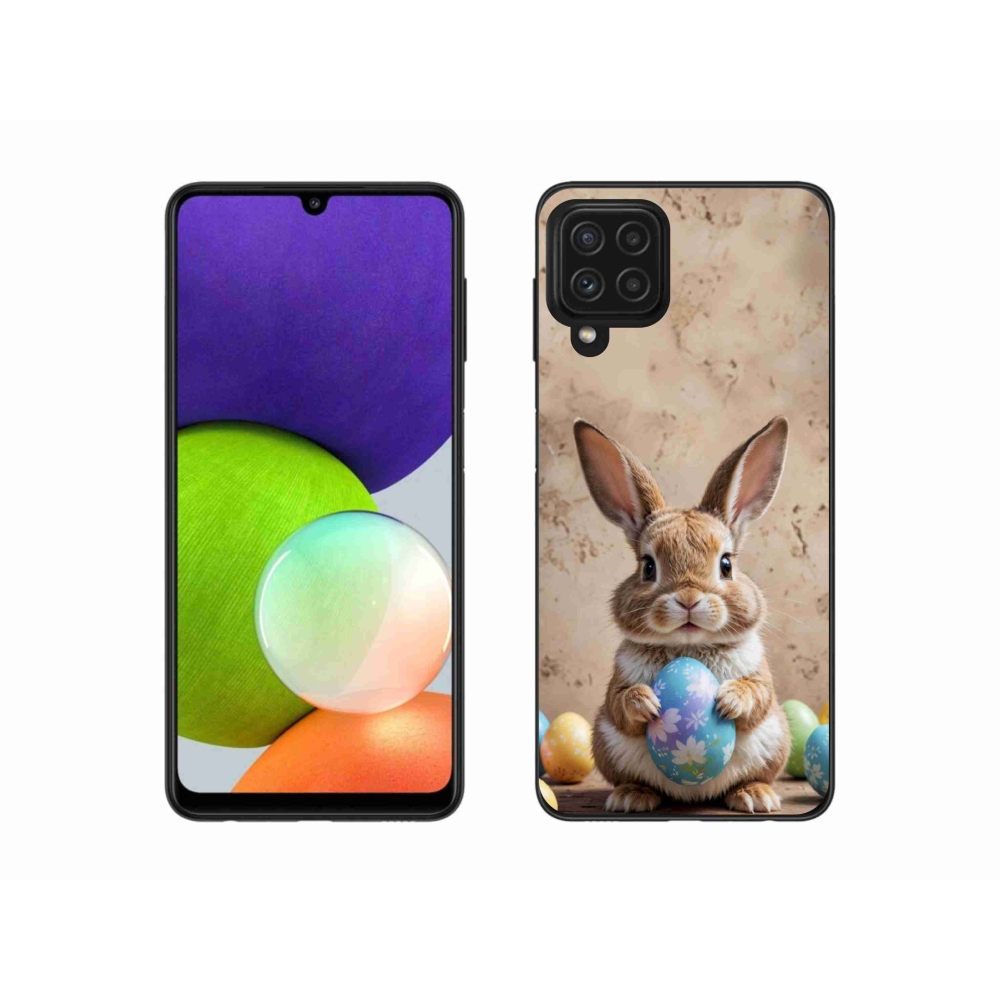 Zselés borítás mmCase Samsung Galaxy A22 4G - Húsvéti nyuszi