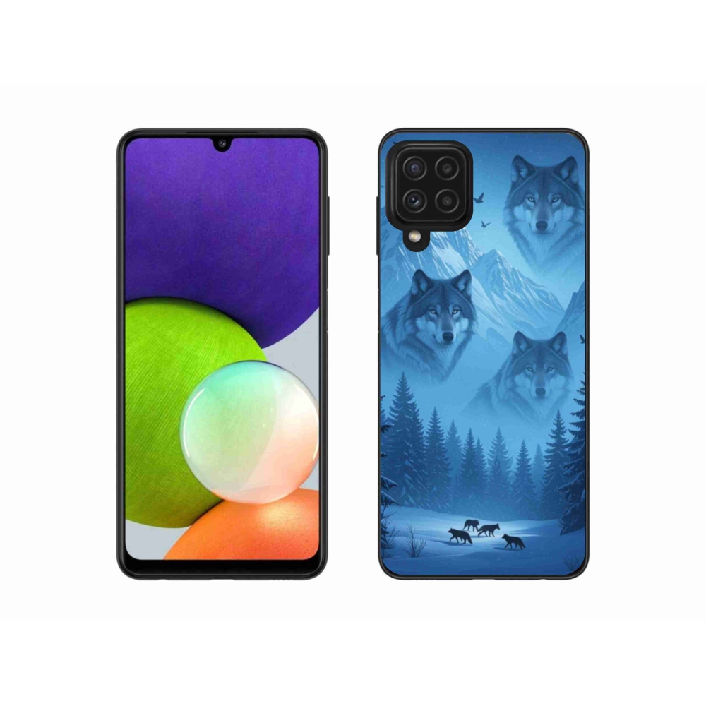 Gél védőhuzat mmCase Samsung Galaxy A22 4G - farkas csomag