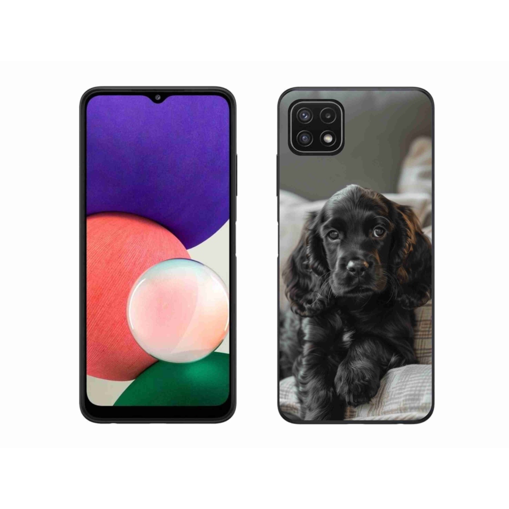 Gél borítás mmCase Samsung Galaxy A22 5G - angol cocker spánielhez