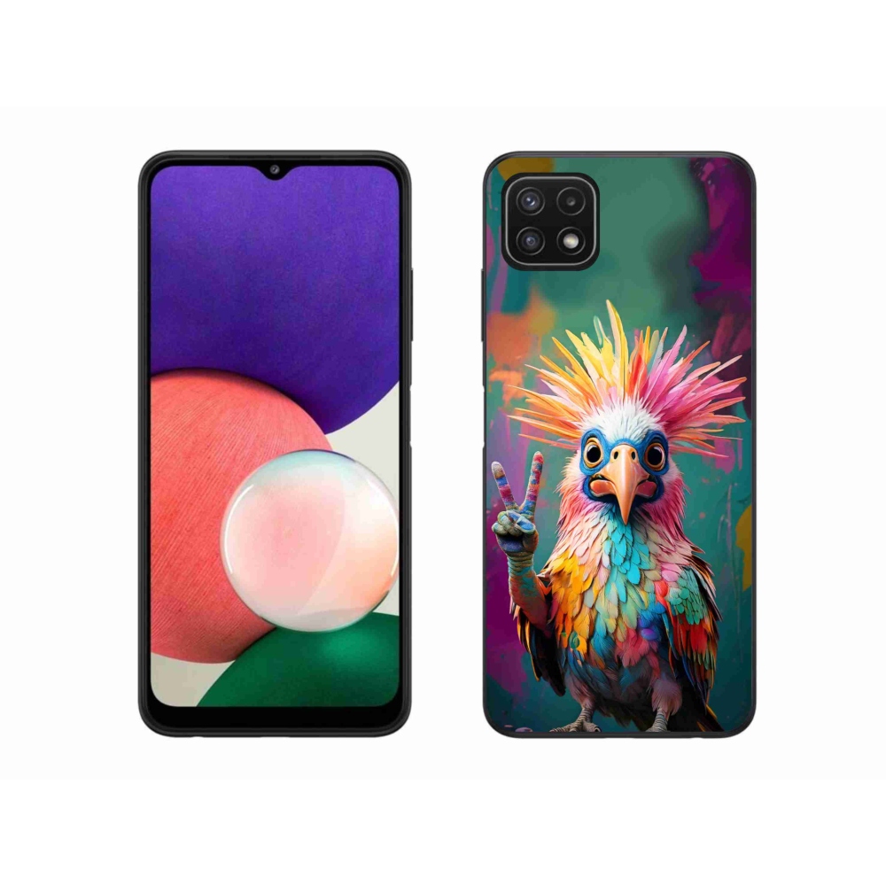Zselés borítás mmCase Samsung Galaxy A22 5G - színes lázadó