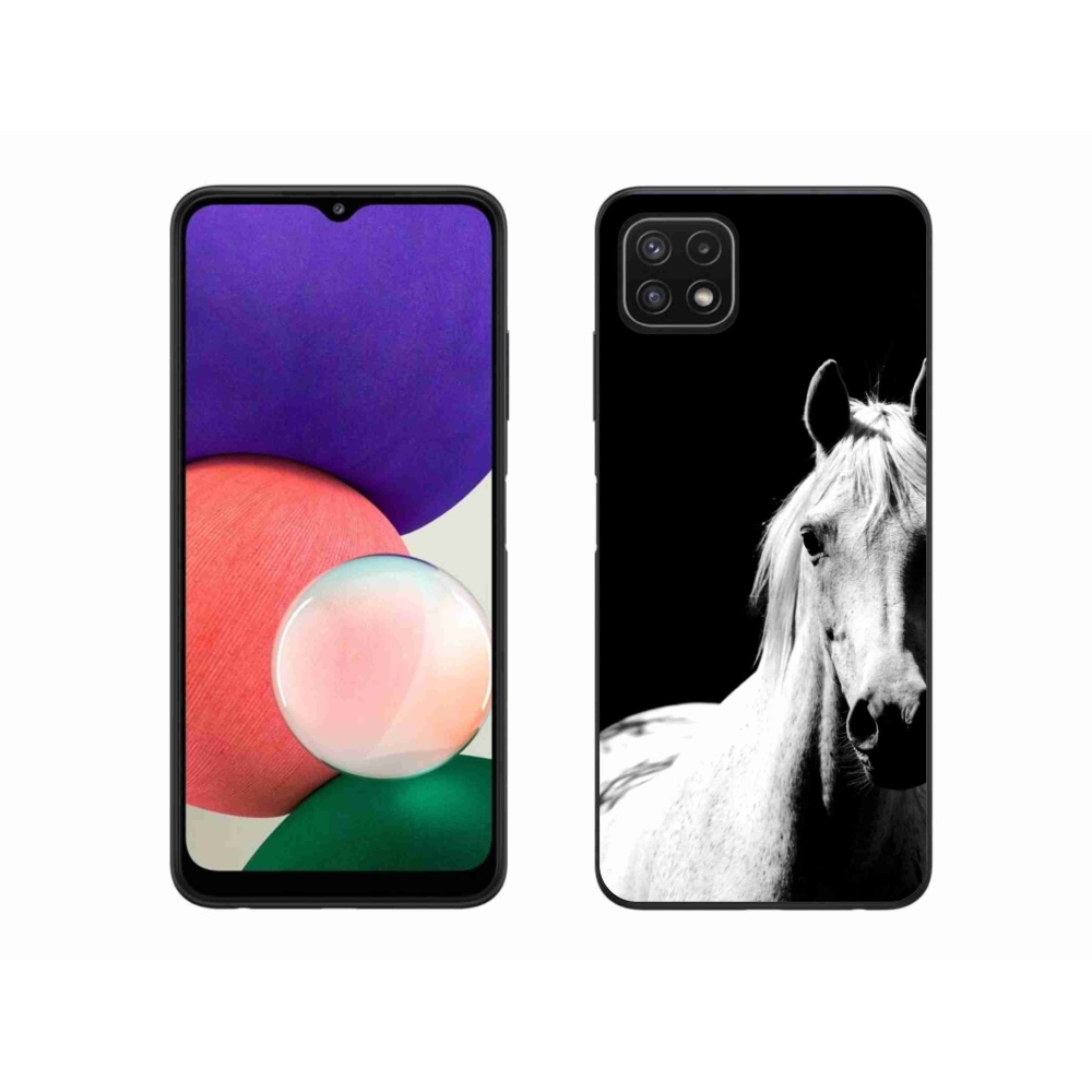 Gél védőhuzat mmCase Samsung Galaxy A22 5G - fehér ló 5