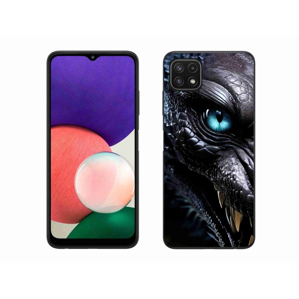 Zselés borítás mmCase Samsung Galaxy A22 5G - sárkány nézet