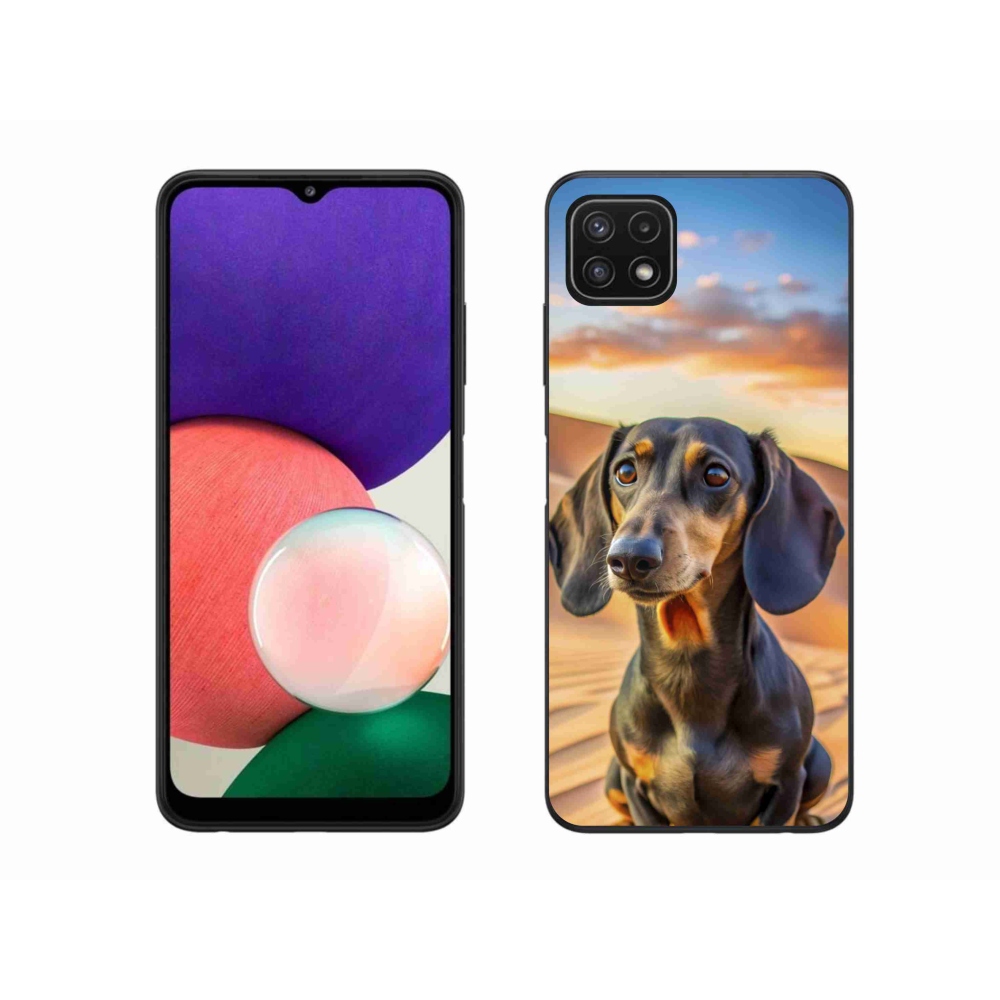 Zselés borítás mmCase Samsung Galaxy A22 5G - tacskó 3