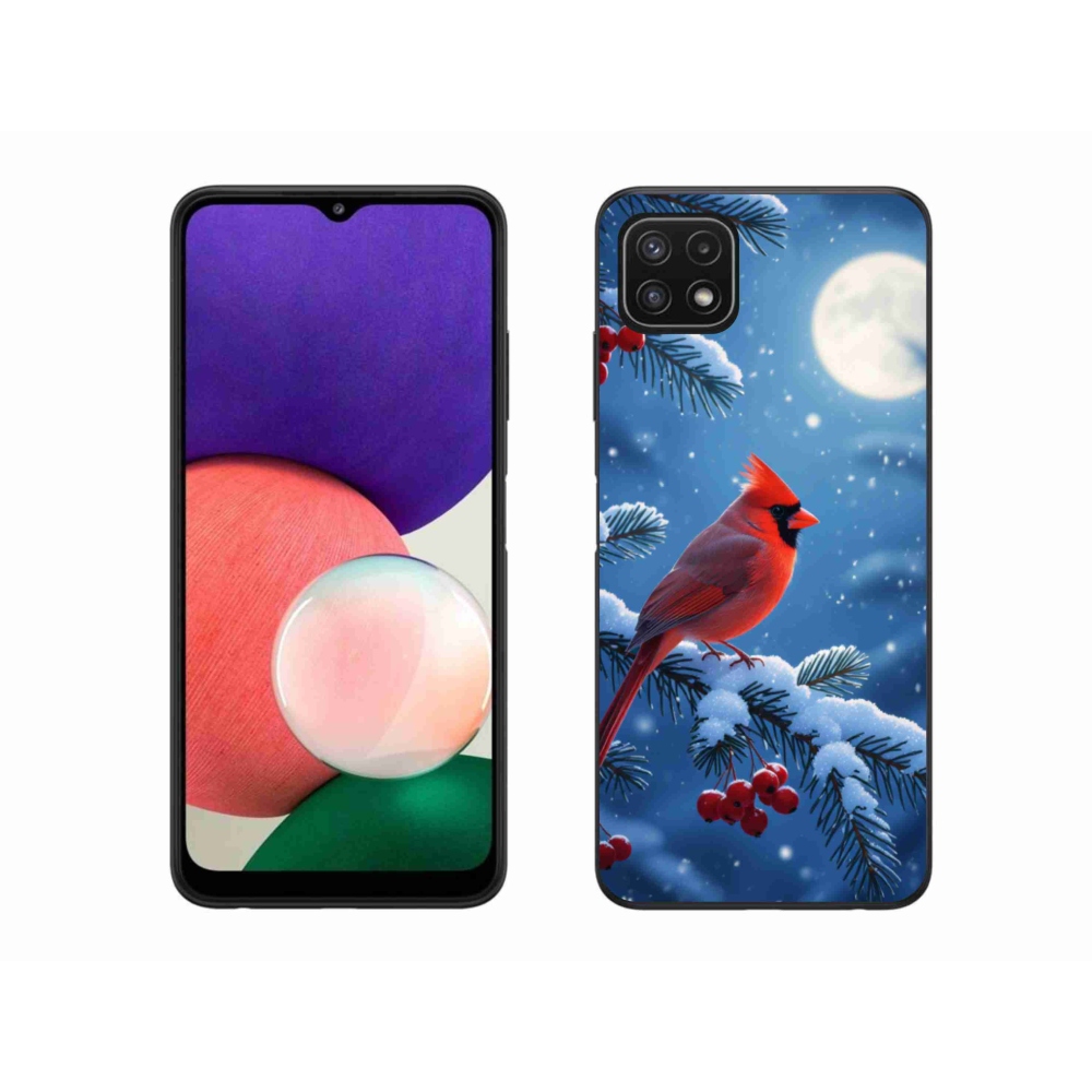 Gél védőhuzat mmCase Samsung Galaxy A22 5G - bíborvörös