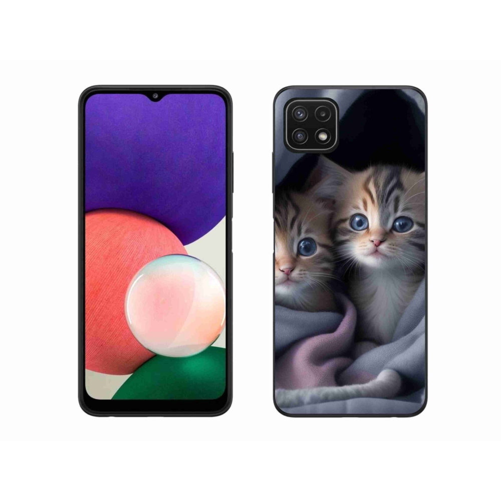 Gél védőburkolat mmCase Samsung Galaxy A22 5G - cat duo 2 -hoz