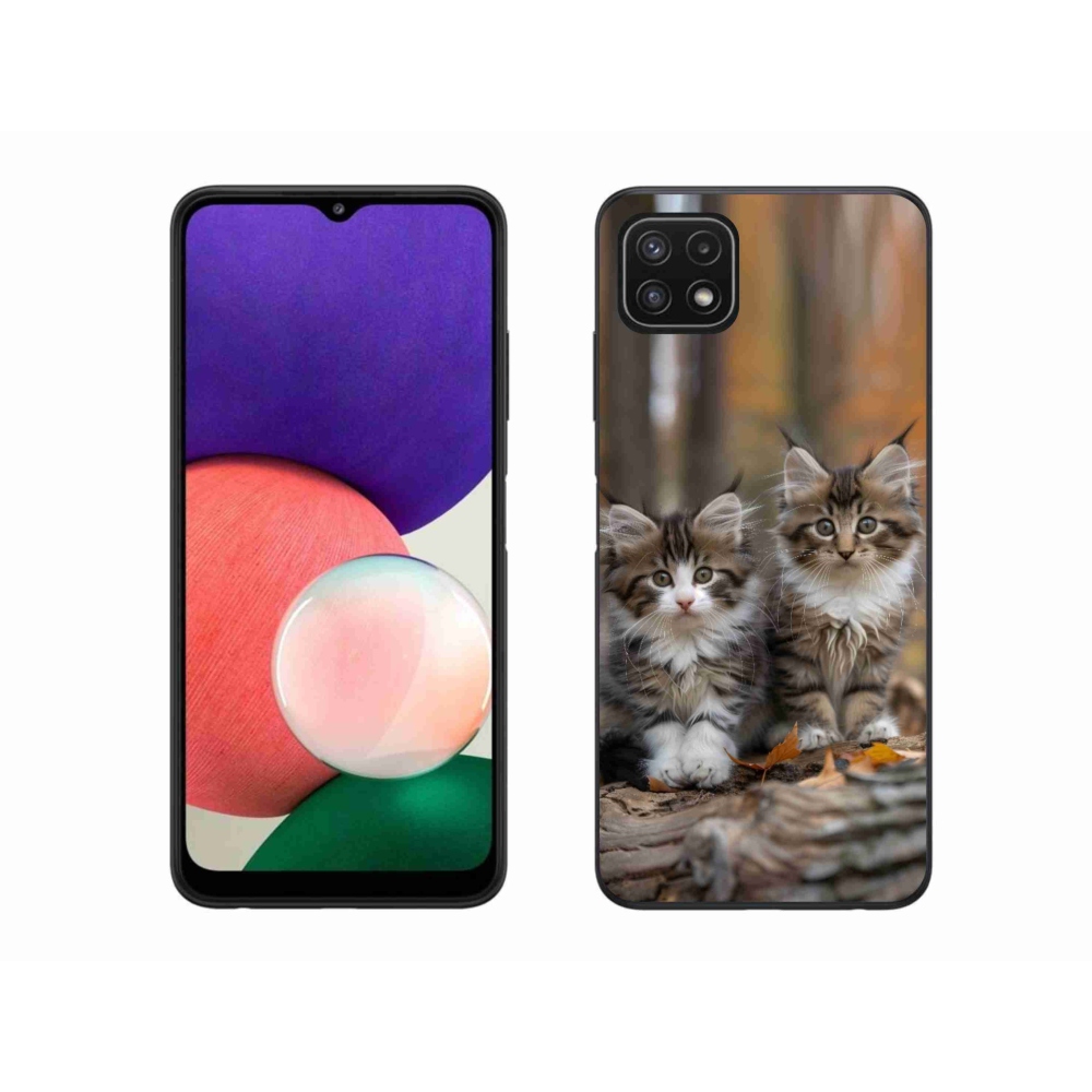 Gél védőburkolat mmCase Samsung Galaxy A22 5G - cat duo 3