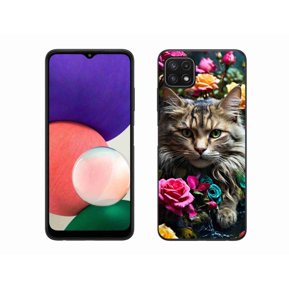 Gél borítás mmCase Samsung Galaxy A22 5G - macskaszem nézet 2