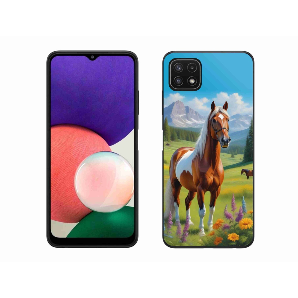 Zselés borítás mmCase Samsung Galaxy A22 5G - ló a réten
