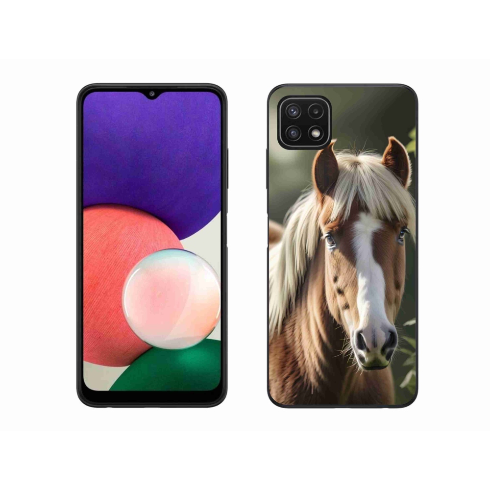 Zselés borítás mmCase Samsung Galaxy A22 5G - ló könnyű sörénnyel