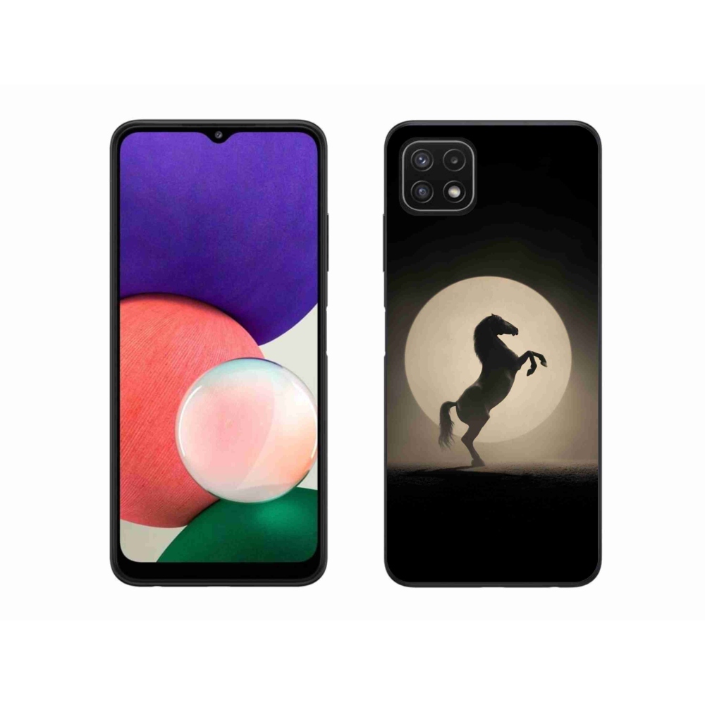 Zselés borítás mmCase Samsung Galaxy A22 5G - ló sziluettben