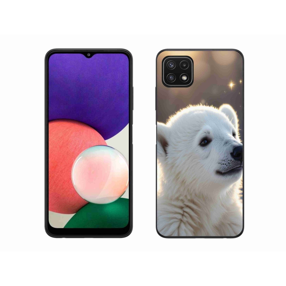 Zselés borítás mmCase Samsung Galaxy A22 5G - jegesmedve