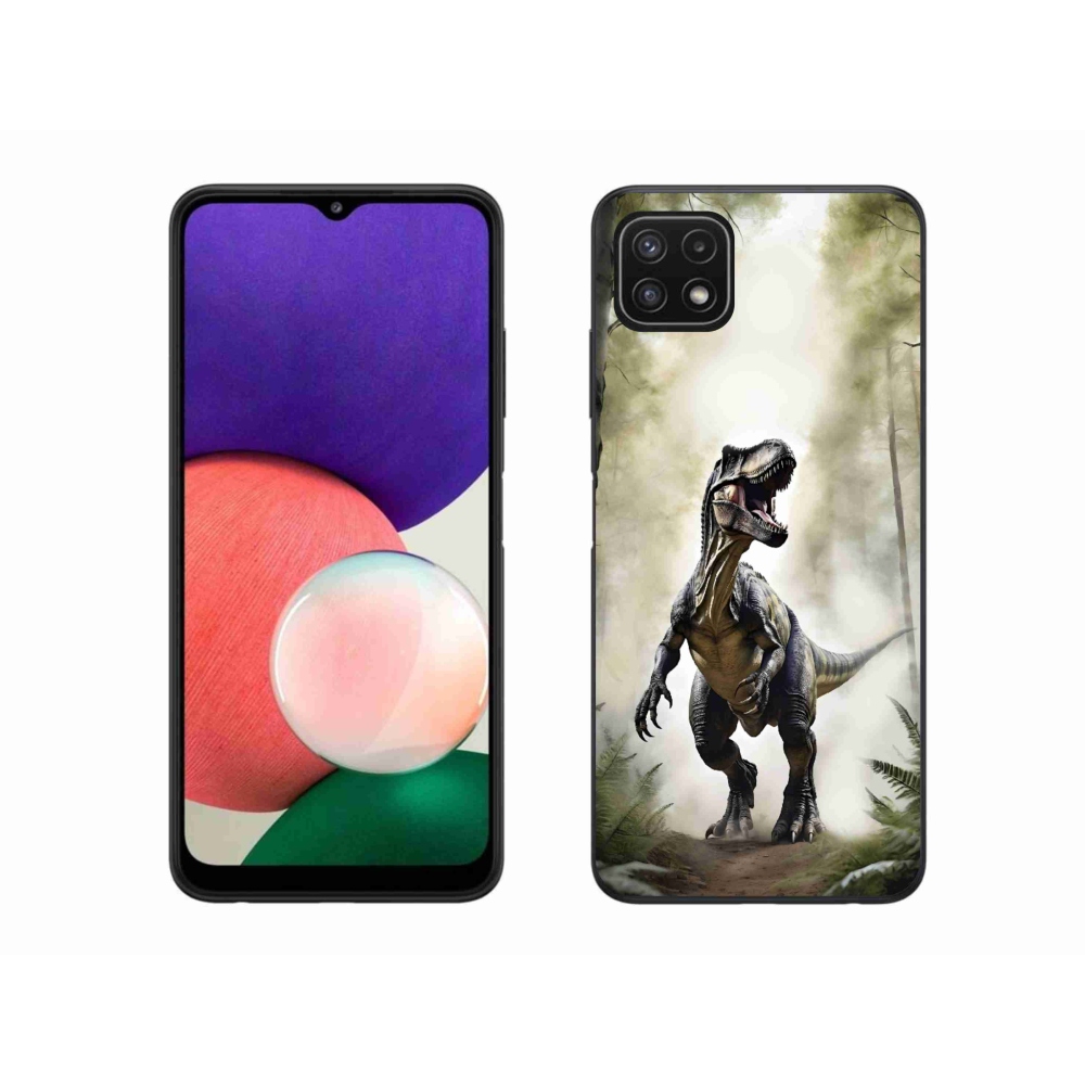Zselés borítás mmCase Samsung Galaxy A22 5G - dühös T-Rex