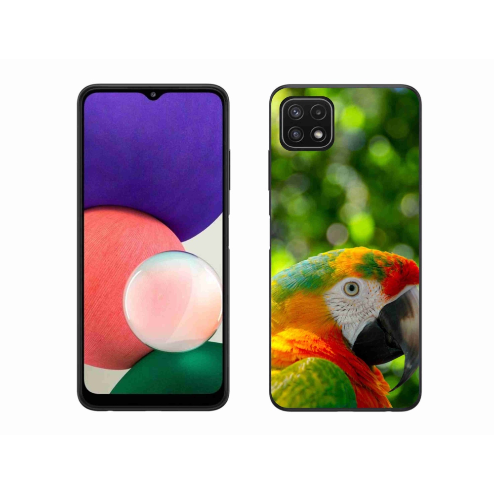 Gél borítás mmCase Samsung Galaxy A22 5G - papagáj ara 3